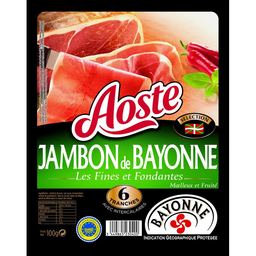 AOSTE Presunto de Bayona 6 Fatias 100 g