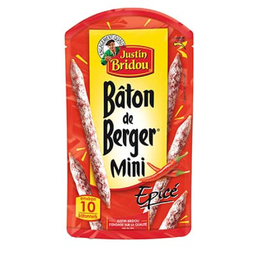 JUSTIN BRIDOU Mini Bâton de Berger Picante 100 g