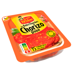 JUSTIN BRIDOU Chouriço doce 15 fatias 150 g