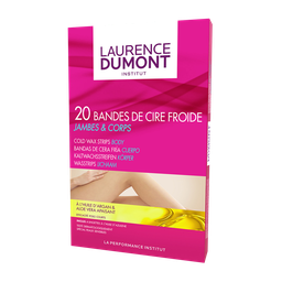 LAURENCE DUMONT Bandes de cire froide jambes & corps 20 bandes + 4 lingettes