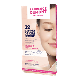 LAURENCE DUMONT Bandes de cire froide sourcils et petites zones 32 bandes + 4 lingettes