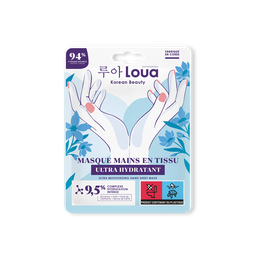 LOUA Masque mains tissu ultra hydratant et protecteur x1