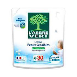 L'ARBRE VERT Hypoallergenic Liquid Detergent for Sensitive Skin 30 washes 2 kg