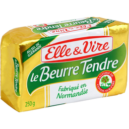 ELLE & VIRE Beurre demi-sel tendre 80%MG 250g
