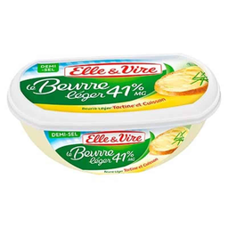ELLE & VIRE Et Beurre Tendre 1/2 Sel 41% Mg 250 g