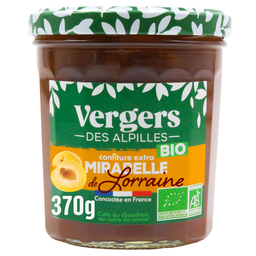 VERGERS DES ALPILLES Compota extra de mirabela de Lorena bio 370 g