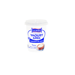 LYNOS Yogur griego de leche de vaca natural 500 g