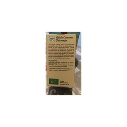 JARDIN BIO'LOGIQUE Curcuma/Poivre Food Supplement 40 Capsules