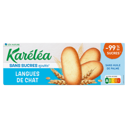 KARELEA Langues de chat nature sans sucres ajoutés 100 g