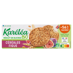 KARELEA Biscuits sablés aux céréales et la figue bio 150 g