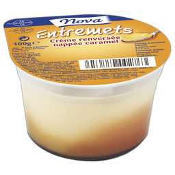 NOVA Entremets crème renversée nappée caramel 100g
