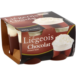 DISCOUNT Liégeois au chocolat x 4 100g
