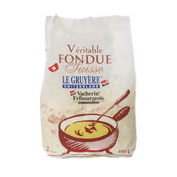 MIFROMA Fromage à fondue gruyère suisse vacherin fribourgeois 400g
