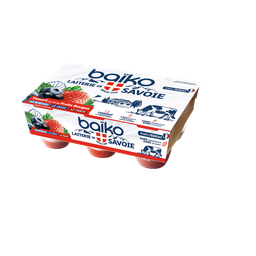BAIKO Iogurte sobre cama de frutos vermelhos 6 x 125 g