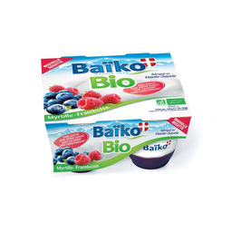 BAIKO Iogurte Bio Framboesa Mirtilo 4 x 125 g
