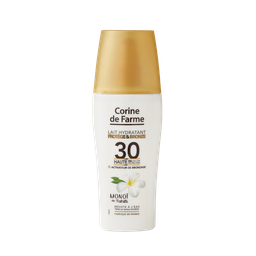 CORINE DE FARME Crème solaire Lait Corps Spf 30 Activateur de Bronzage Hydratant Monoï de Tahiti 150 ml