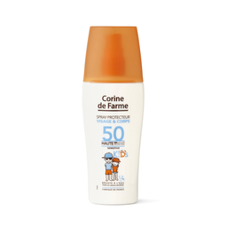 CORINE DE FARME Crème solaire Enfant Visage Corps SPF 50+ Non Parfumé 150 ml