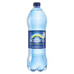 ROZANA Agua Mineral Natural con Gas Magnesio 1 L