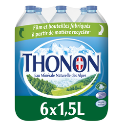 THONON Agua mineral natural 6 x 1,5 L