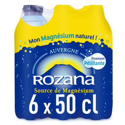 ROZANA Agua mineral naturalmente gaseosa 6x50cl