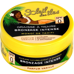 SOLEIL DES ILES Graisse à traire Corps Spf 0 Bronzage Intense Accélère Naturellement Bronzage Monoi De Tahiti Parfum Vanille 150 ml