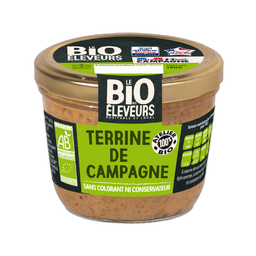 BONJOUR CAMPAGNE Pâté de campagne bio sans colorants ni conservateurs 190g