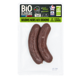 BONJOUR CAMPAGNE Boudins bio noirs aux oignons BONJOUR CAMPAGNE