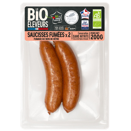 BONJOUR CAMPAGNE Saucisses fumées Bio BONJOUR CAMPAGNE