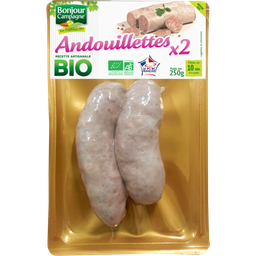 BONJOUR CAMPAGNE Andouillettes de porc BIO BONJOUR CAMPAGNE, x2 soit 250g