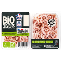 BONJOUR CAMPAGNE Tiras de bacon bio 2 x 75 g