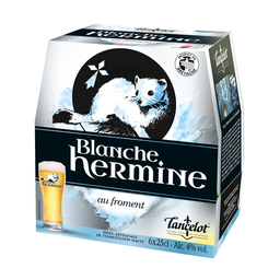 LANCELOT Cerveja branca Hermine 6 x 25 cl