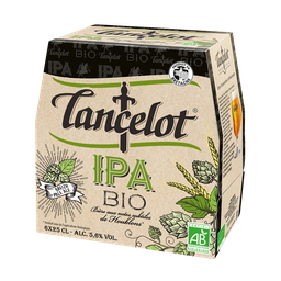 LANCELOT Cerveja loira IPA bio 6 x 25 cl