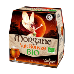 LANCELOT Cerveja MORGANE Nuit Rousse 5° Bio 6 x 25 cl