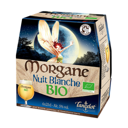 LANCELOT Cerveja MORGANE Nuit Blanche 5° bio 6 x 25 cl