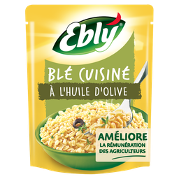EBLY Trigo cocinado con aceite de oliva express microondas 220 g