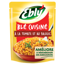 EBLY Blé cuisiné tomate et basilic express micro-onde 220 g
