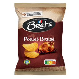 BRETS Chips saveur poulet braisé 125 g