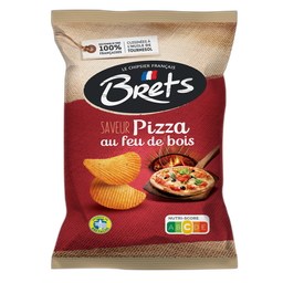 BRETS Chips saveur pizza au feu de bois 125 g