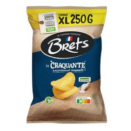 BRETS Chips ondulées la Craquante nature 250 g