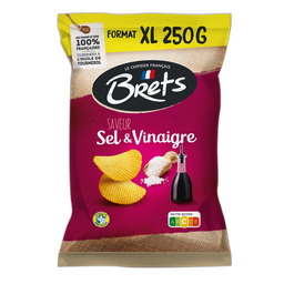 BRETS Chips Saveur Sel Vinaigre 250 g