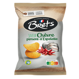 BRETS Chips saveur chèvre & piment d'Espelette 125 g