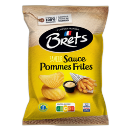 BRETS Crinkle cut chips fries flavor 125 g