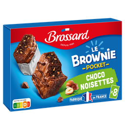 BROSSARD Mini brownie pocket choco hazelnut 8 sachets of 30 g