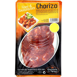 GOURMETS DE L'ARTOIS Chorizo GOURMETS DE L'ARTOIS — la barquette de 90g