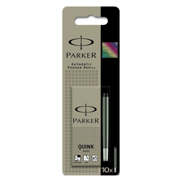 PARKER Cartuchos de tinta Quink Largos Negro