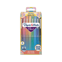 PAPERMATE Stylos feutre Flair! encre assortie pointe moyenne PAPER MATE