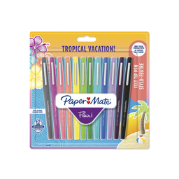 PAPERMATE Rotuladores Flair! Tropical Vacation! 12 unidades