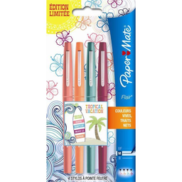 PAPERMATE Rotuladores Flair Tropical Surtidos (x4)