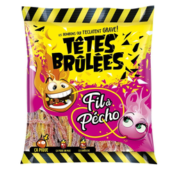 TETES BRULEES Bonbons fil à pécho 180 g