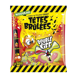 TETES BRULEES Bonbons double kiff 180 g